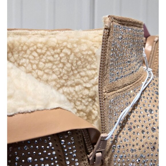 Wild Fable Women's Missy Beige Bling Sequin Covered Platform Booties - Picture 4 of 7